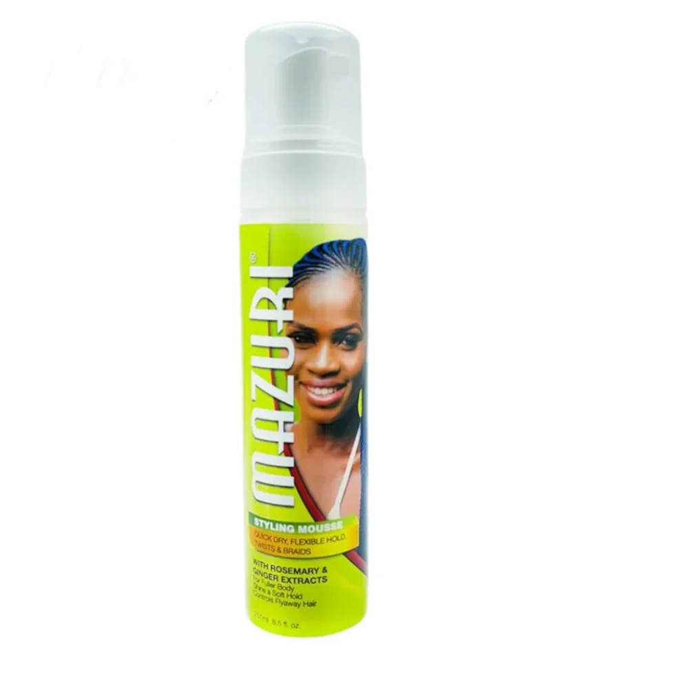 Mazuri Styling Mousse 237ml | Rosemary & Ginger Volumizing Hair Foam