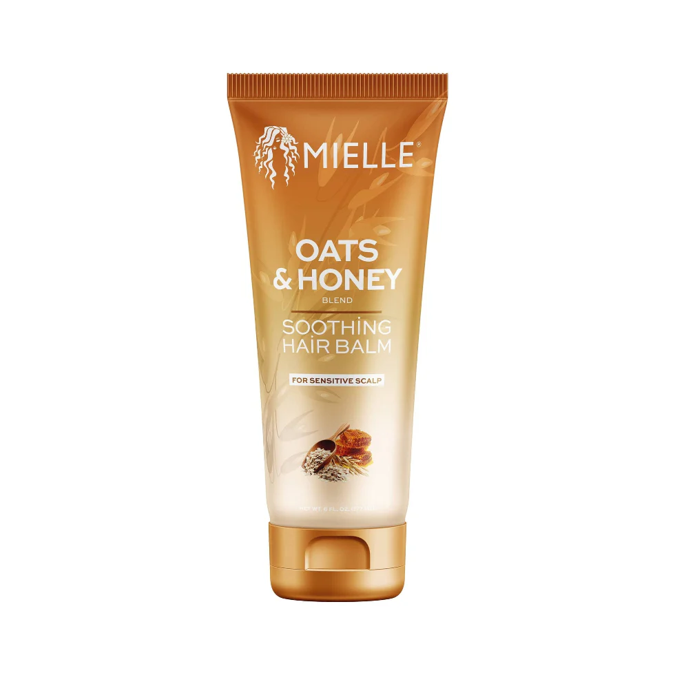 Mielle Oats & Honey Soothing Hair Balm 6oz | Anti-Frizz Hydration & Scalp Care
