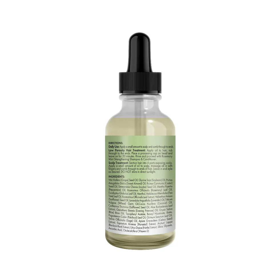 Mielle Rosemary Mint Light Scalp & Hair Oil 59ml | Strengthening & Nourishing - Image 2
