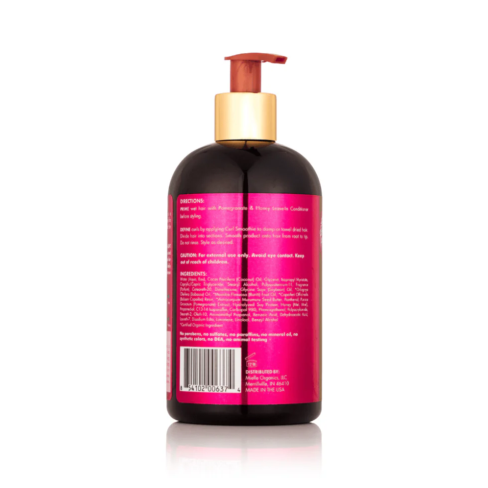 Mielle Pomegranate & Honey Curl Smoothie 12 oz– Define & Hydrate Type 4 Hair - Image 2