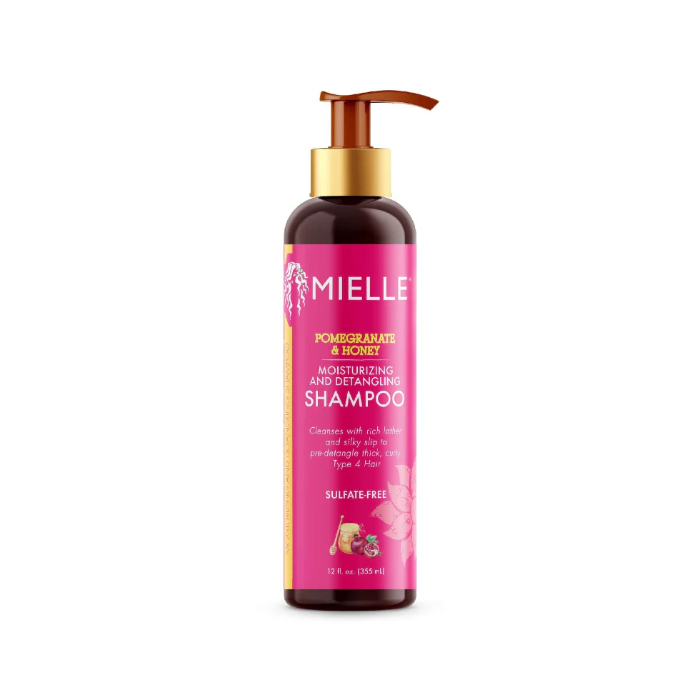 Mielle Pomegranate & Honey Shampoo 12oz | Sulfate-Free Moisturizing Cleanser