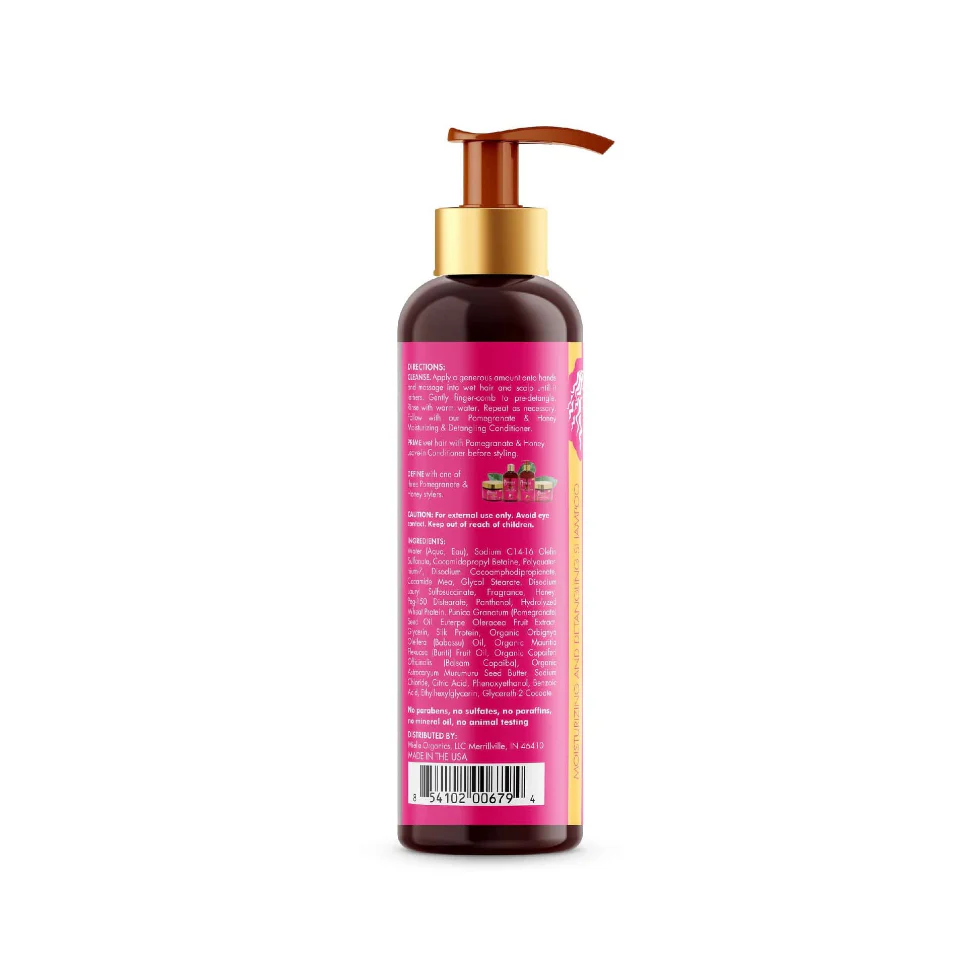 Mielle Pomegranate & Honey Shampoo 12oz | Sulfate-Free Moisturizing Cleanser - Image 2