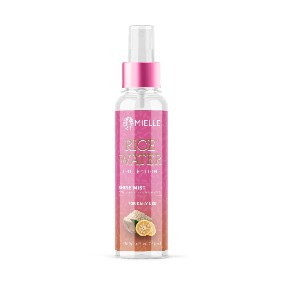 Mielle Rice Water Shine Mist 4oz | Hydrating Gloss & Frizz Control Spray
