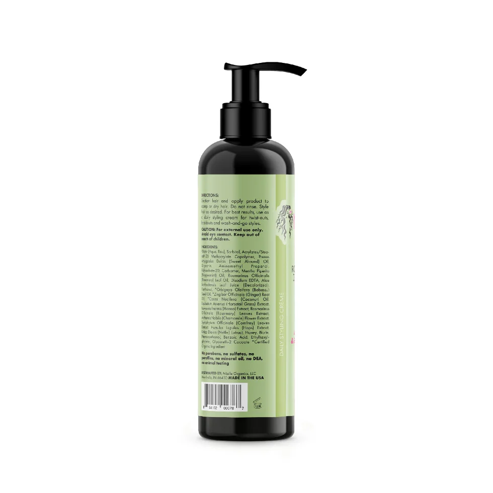 Mielle Rosemary Mint Styling Creme 8oz | Nourish, Define & Frizz Control - Image 2
