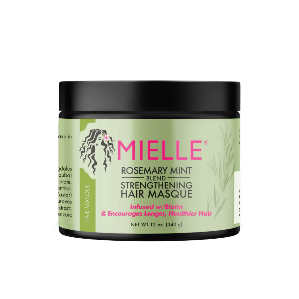 Mielle Rosemary Mint Strengthening Hair Masque 12oz -Deep Moisture & Hair Strength