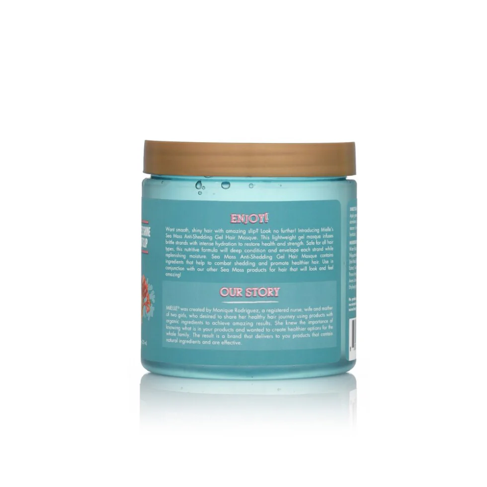 Mielle Sea Moss Anti-Shedding Gel Hair Masque 8oz | Hydration & Strength - Image 2