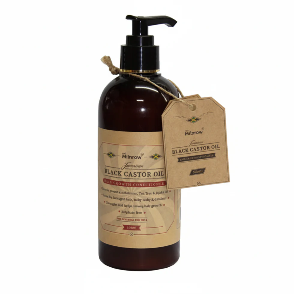 Milnrow Black Castor Hair Growth Conditioner 300ml | Strength & Repair Care