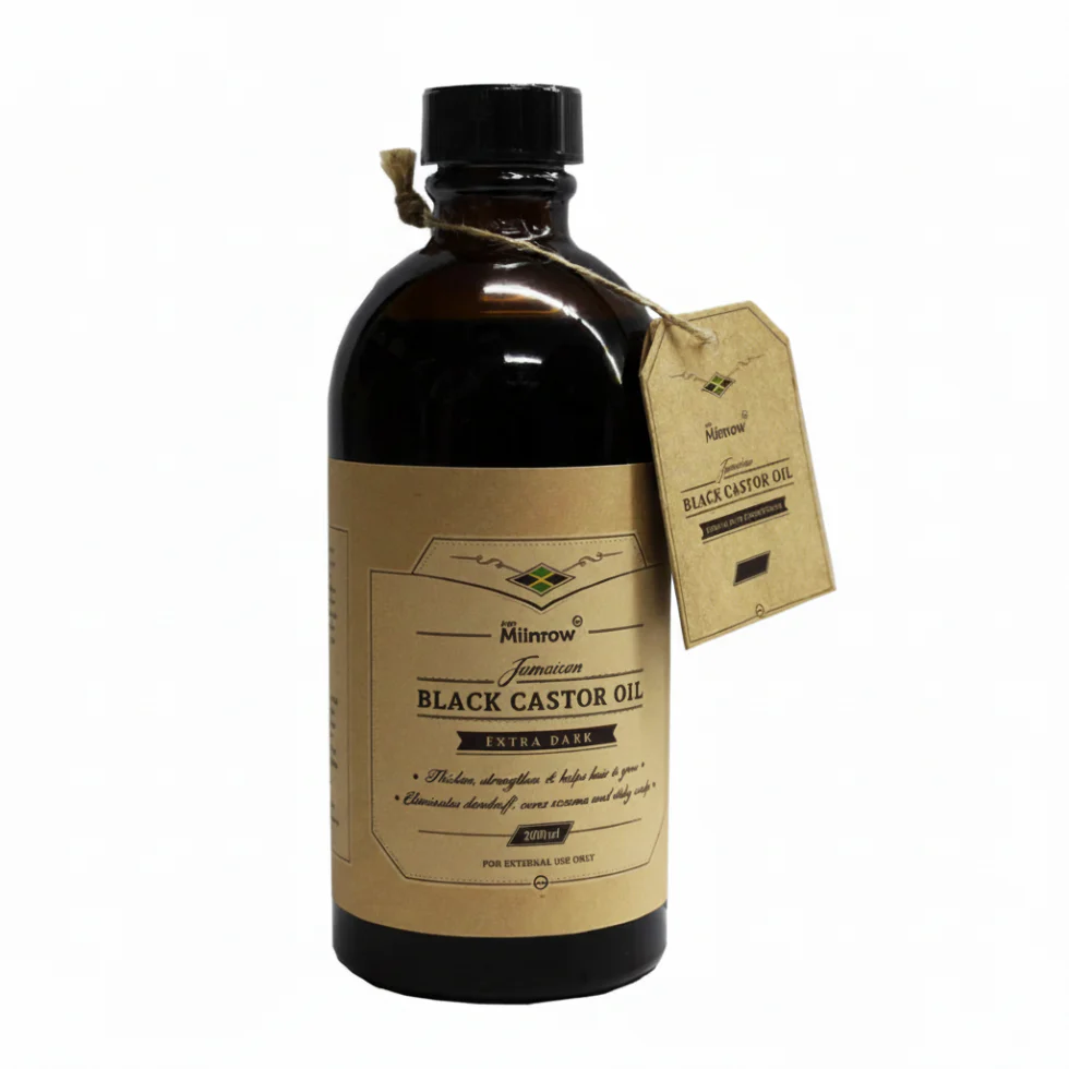Milnrow Black Castor Oil Extra Dark 200ml | Hair Growth & Strength Oil