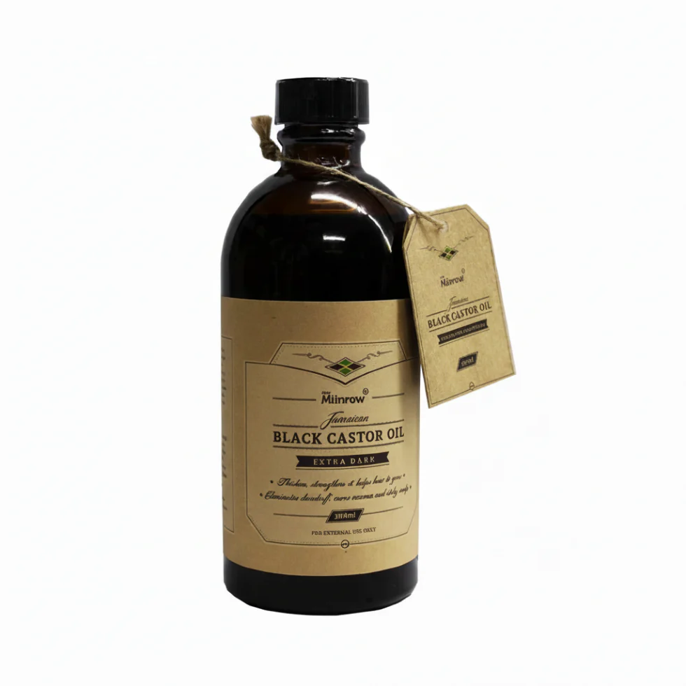 Milnrow Black Castor Oil Extra Dark 300ml | Hair Growth & Strength Oil