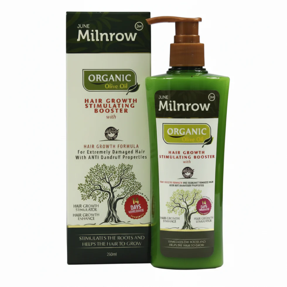 Milnrow Organic Olive Oil Hair Growth Booster 250ml | Stimulating Treatment