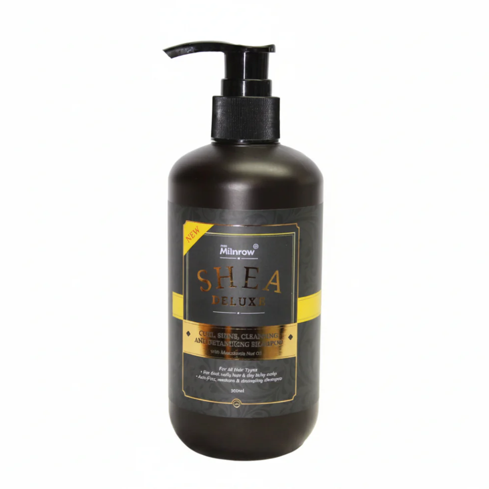 Milnrow Shea Deluxe Curl Shine Cleansing & Detangling Shampoo 300ml | Soft Curls