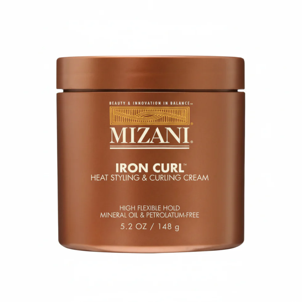 Mizani Iron Curl Heat Styling Cream 5.2oz | Protect Define Curls & Shine