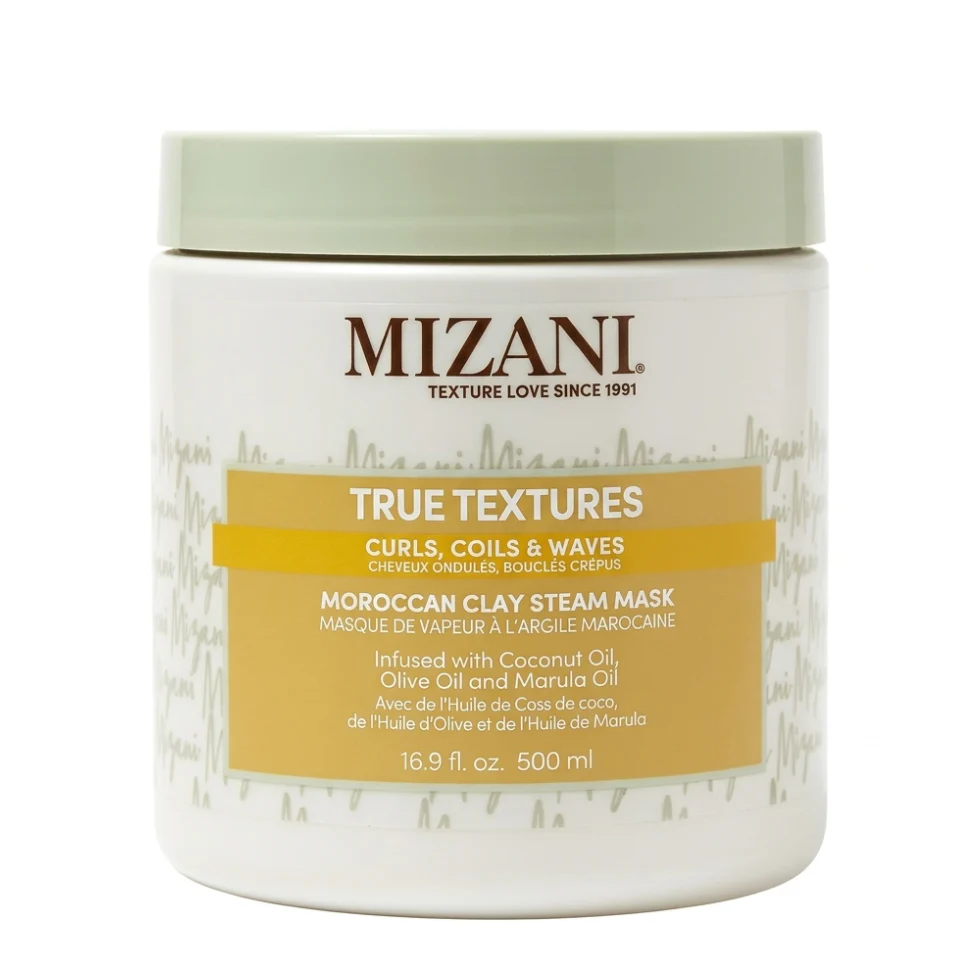 Mizani True Textures Moroccan Clay Steam Mask 16.9oz | Hydrate Define Curls