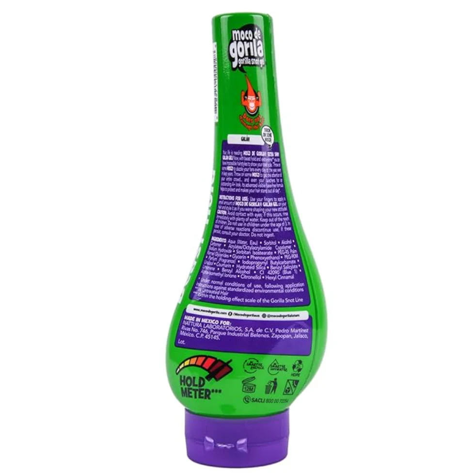 Moco de Gorila Gorilla Snot Hair Gel Galán 11.99 oz | Wet-Look, Strong Hold - Image 3