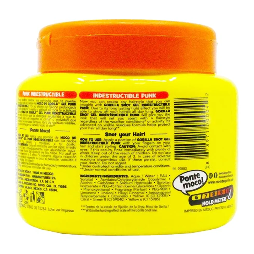 Moco De Gorila Punk Beast Hold Hair Gel 9.52oz | Strong Hold, Rebellious & Indestructible - Image 3