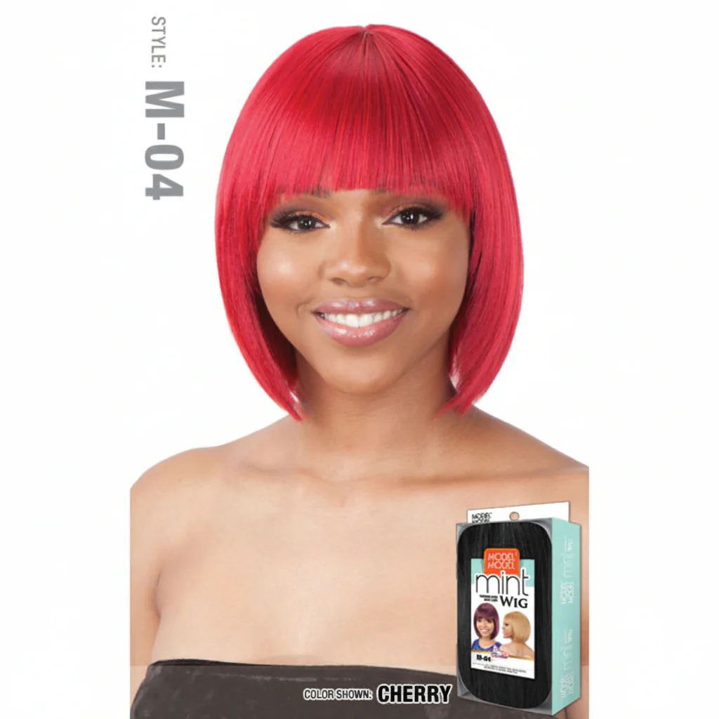 Model Model Synthetic Mint Wig - M 04 - Image 3