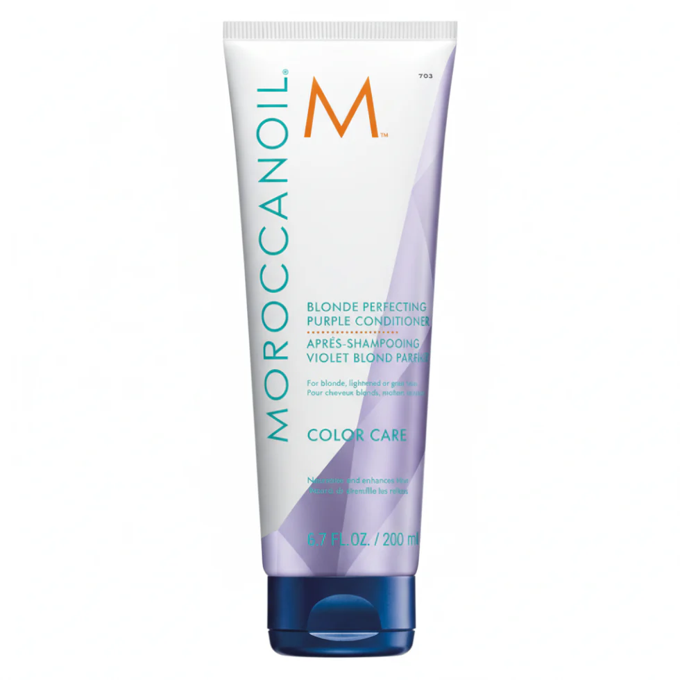 Moroccanoil Blonde Perfecting Purple Conditioner 200ml | Neutralize Brassiness