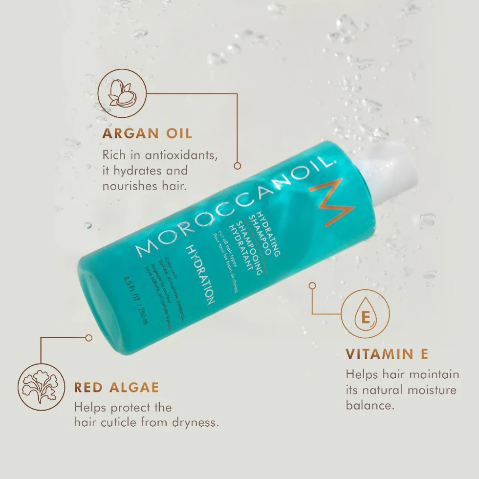 Moroccanoil Hydrating Shampoo 250ml | Argan Oil Moisturizing Shampoo for Soft Hair - Image 2