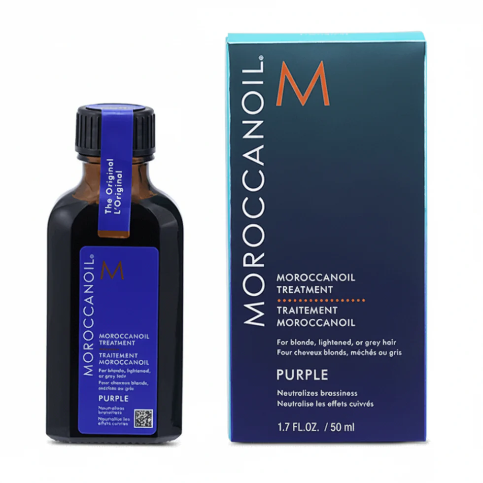 Moroccanoil Purple Treatment 50ml | Anti-Brass Hair Oil for Blonde Hair