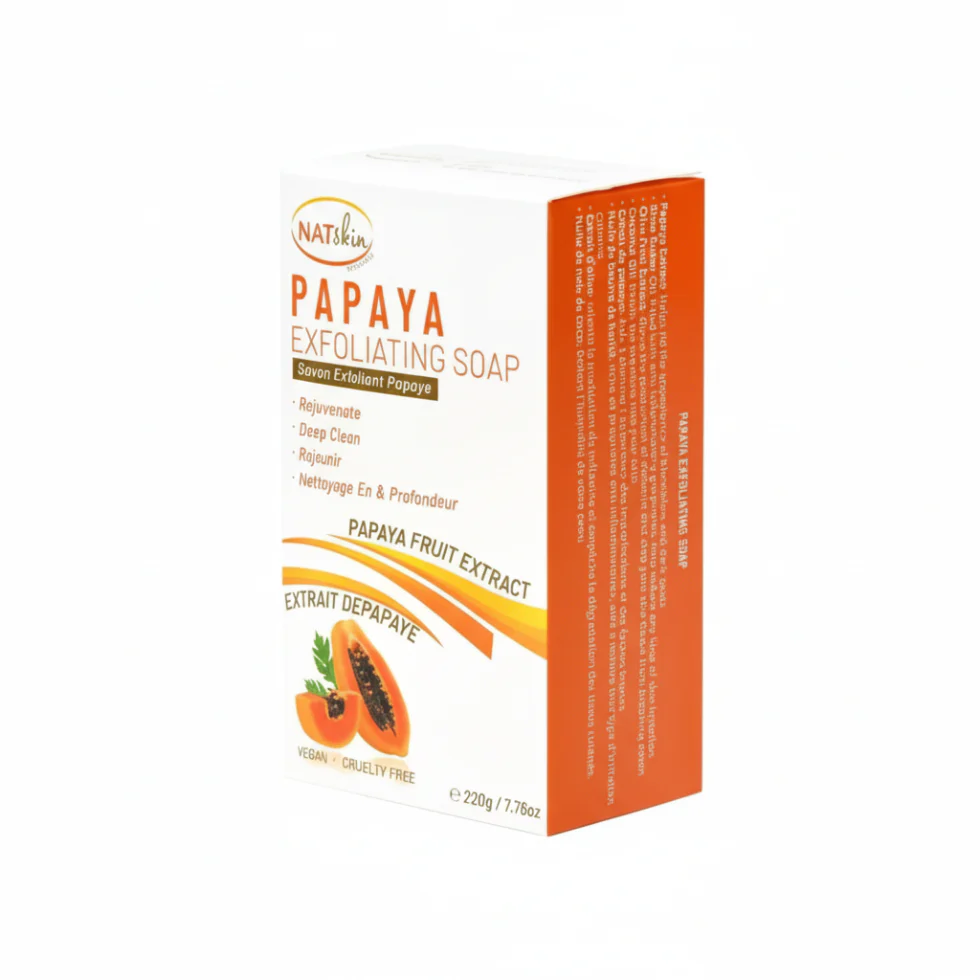 NatSkin Papaya Exfoliating Soap 200g | Deep Clean & Skin Rejuvenation Bar