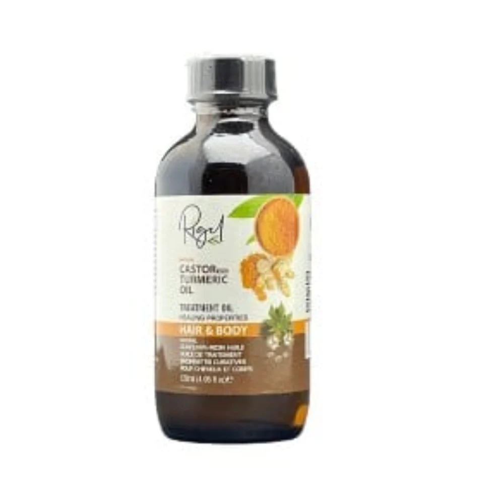 Rigel Natural Castor Turmeric Oil 120ml | Hair Skin & Scalp Care