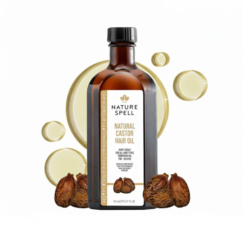 Nature Spell Castor Oil 150ml | Natural Hair & Skin Nourishing Treatment Oil