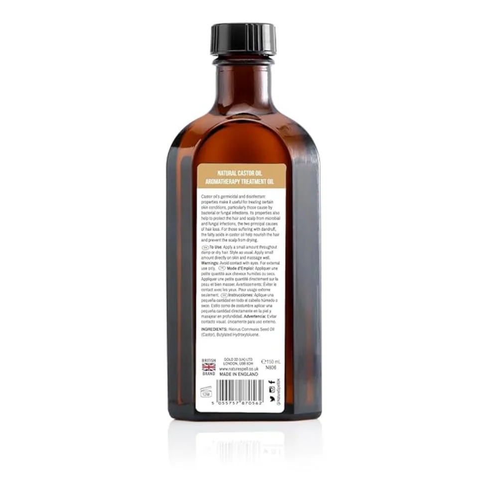 Nature Spell Castor Oil 150ml | Natural Hair & Skin Nourishing Treatment Oil - Image 5