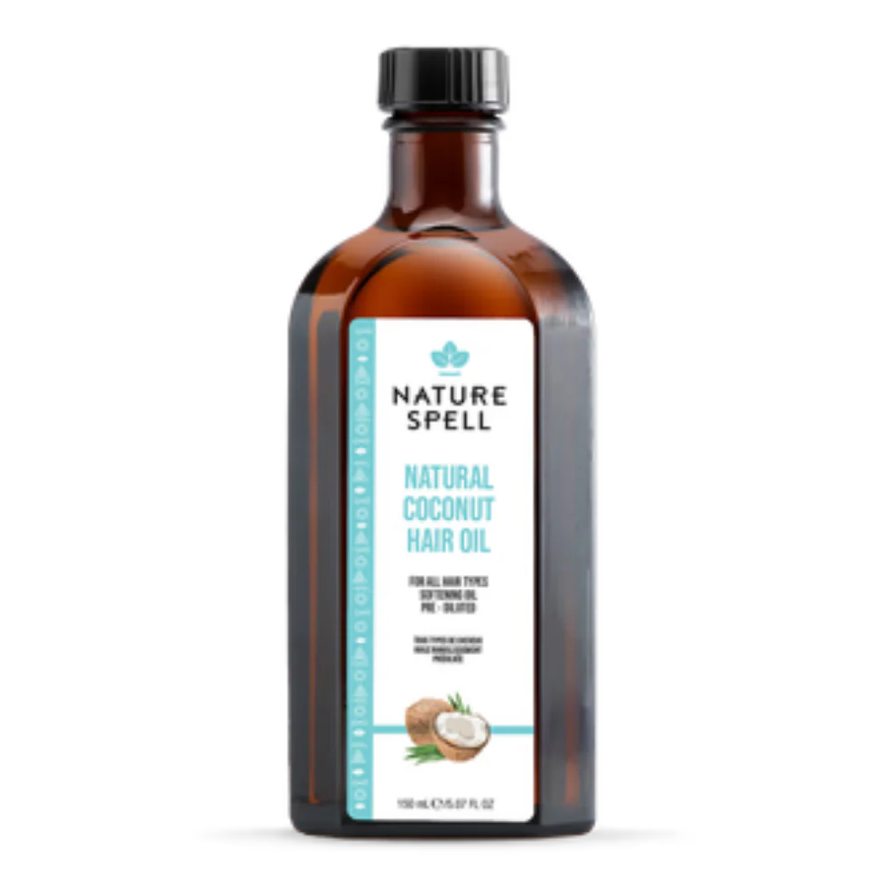 Nature Spell Coconut Oil 150ml | Hair & Skin Deep Hydration & Shine Oil