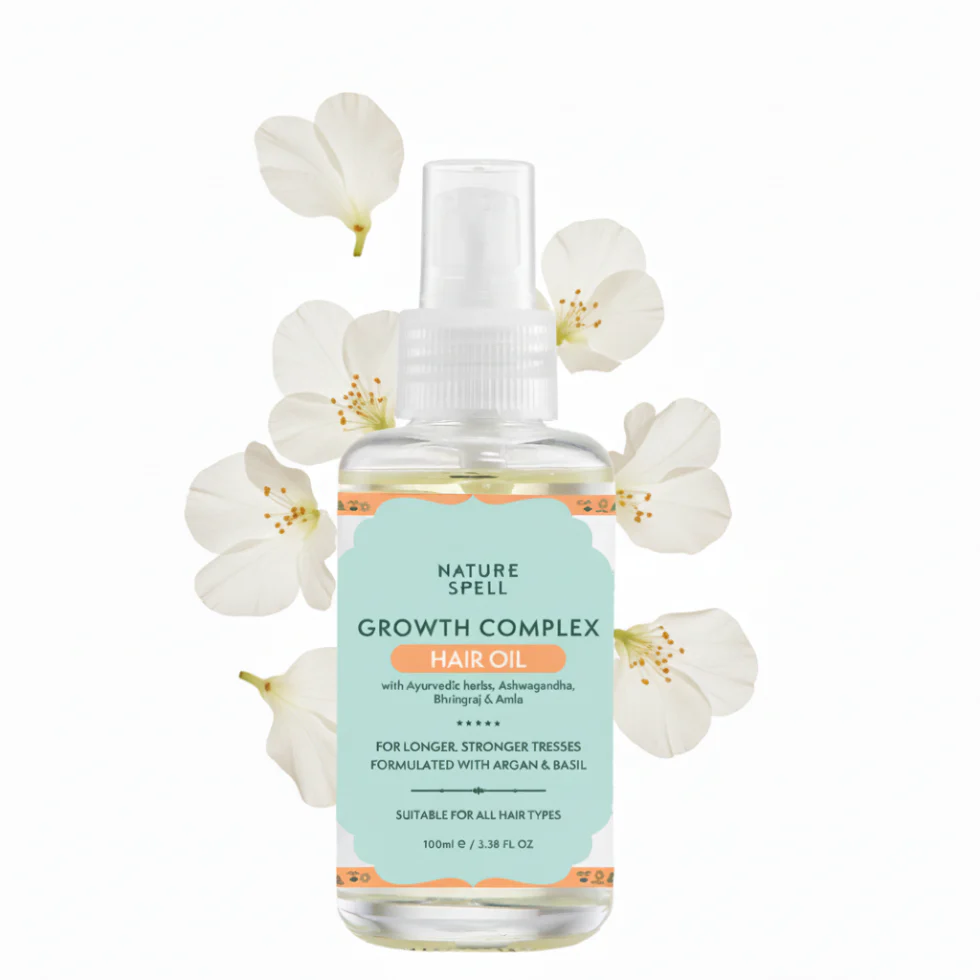 Nature Spell Growth Complex Hair Oil 100ml | Stimulate Growth & Shine