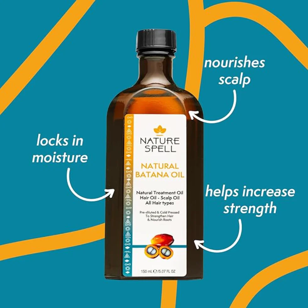 Nature Spell Batana Hair Oil 150ml | Strengthen & Repair All Hair Types - Image 3