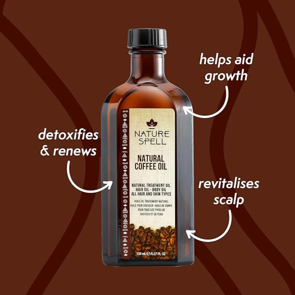 Nature Spell Coffee Oil 150ml | Hair & Skin Nourishing Natural Oil - Image 3