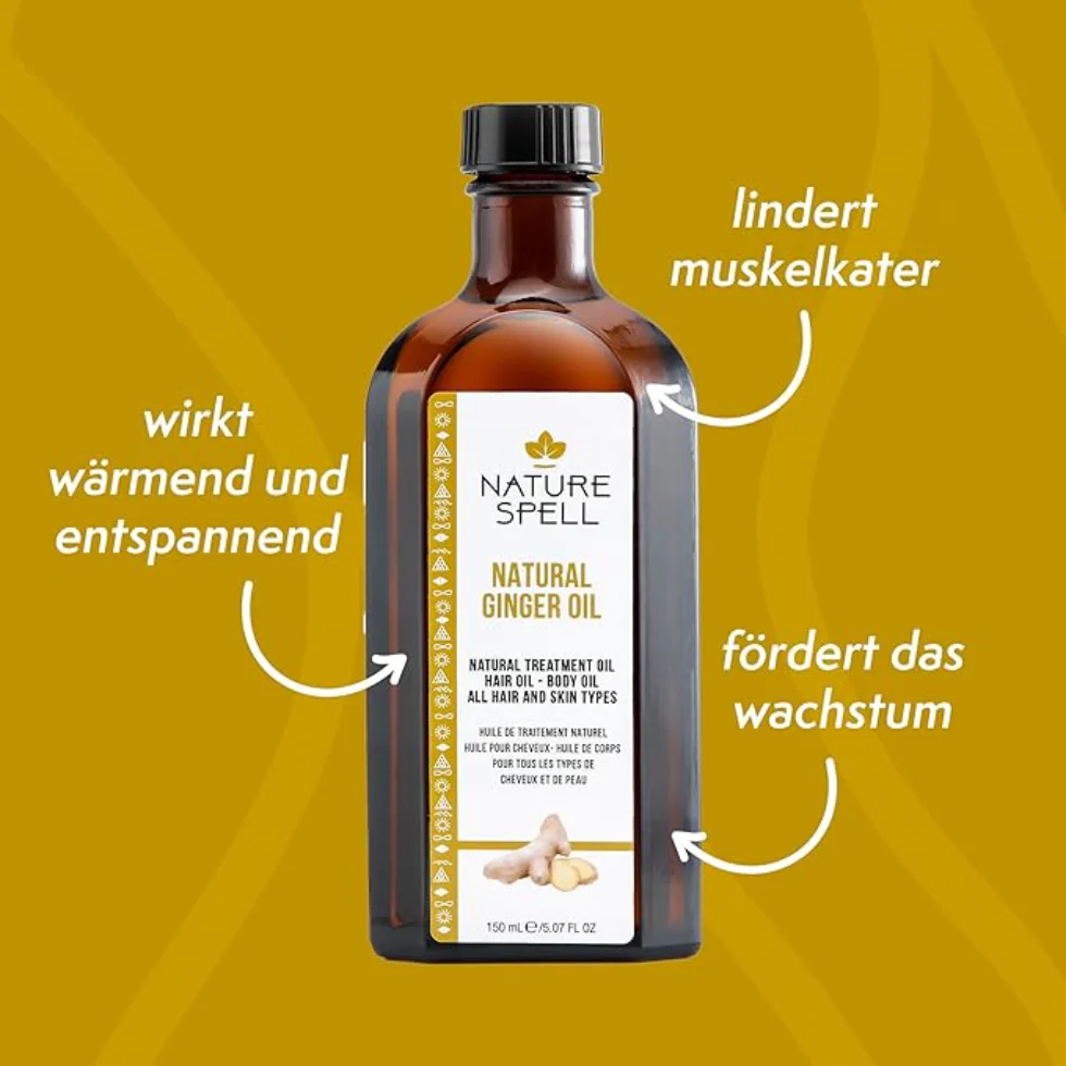 Nature Spell Ginger Oil 150ml | Hair & Skin Nourishing Natural Oil - Image 2