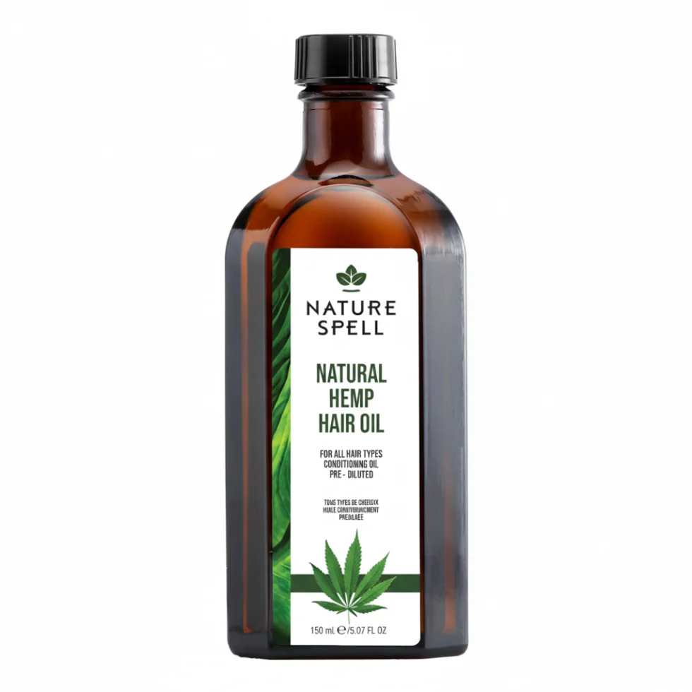 Nature Spell Hemp Oil 150ml | Hair & Skin Nourishing Strengthening Oil