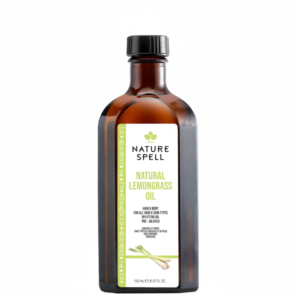 Nature Spell Lemongrass Oil 150ml | Hair & Skin Refreshing Cleansing Oil