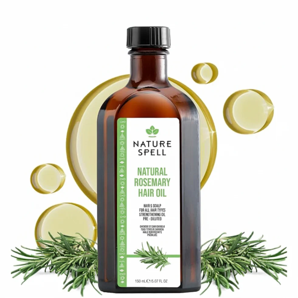 Nature Spell Rosemary Oil 150ml | Hair Growth, Scalp Care & Strength Oil