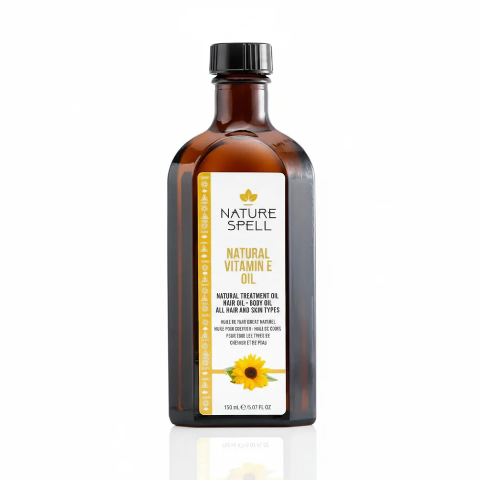 Nature Spell Vitamin E Oil 150ml | Hair & Skin Nourishing Repair Oil