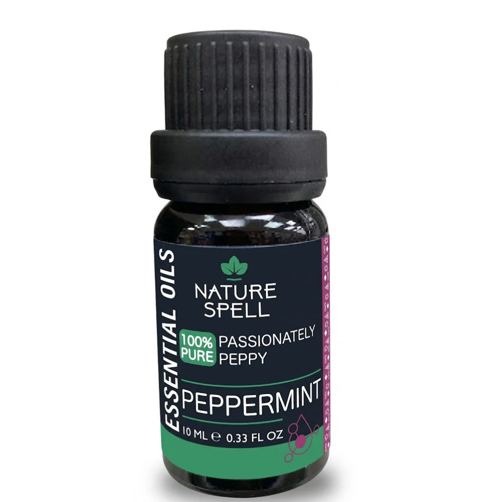 Nature Spell Peppermint Essential Oil 10ml | Cooling & Refreshing Aromatherapy Oil