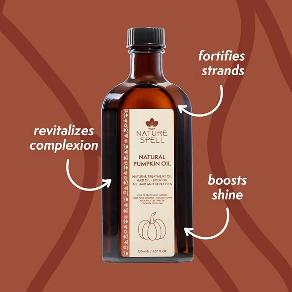 Nature Spell Pumpkin Oil 150ml | Hair & Skin Nourishing Natural Oil - Image 3