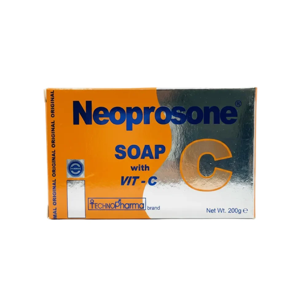 Neoprosone Vitamin C Soap 200g | Brightening & Glow Skin Cleansing Bar