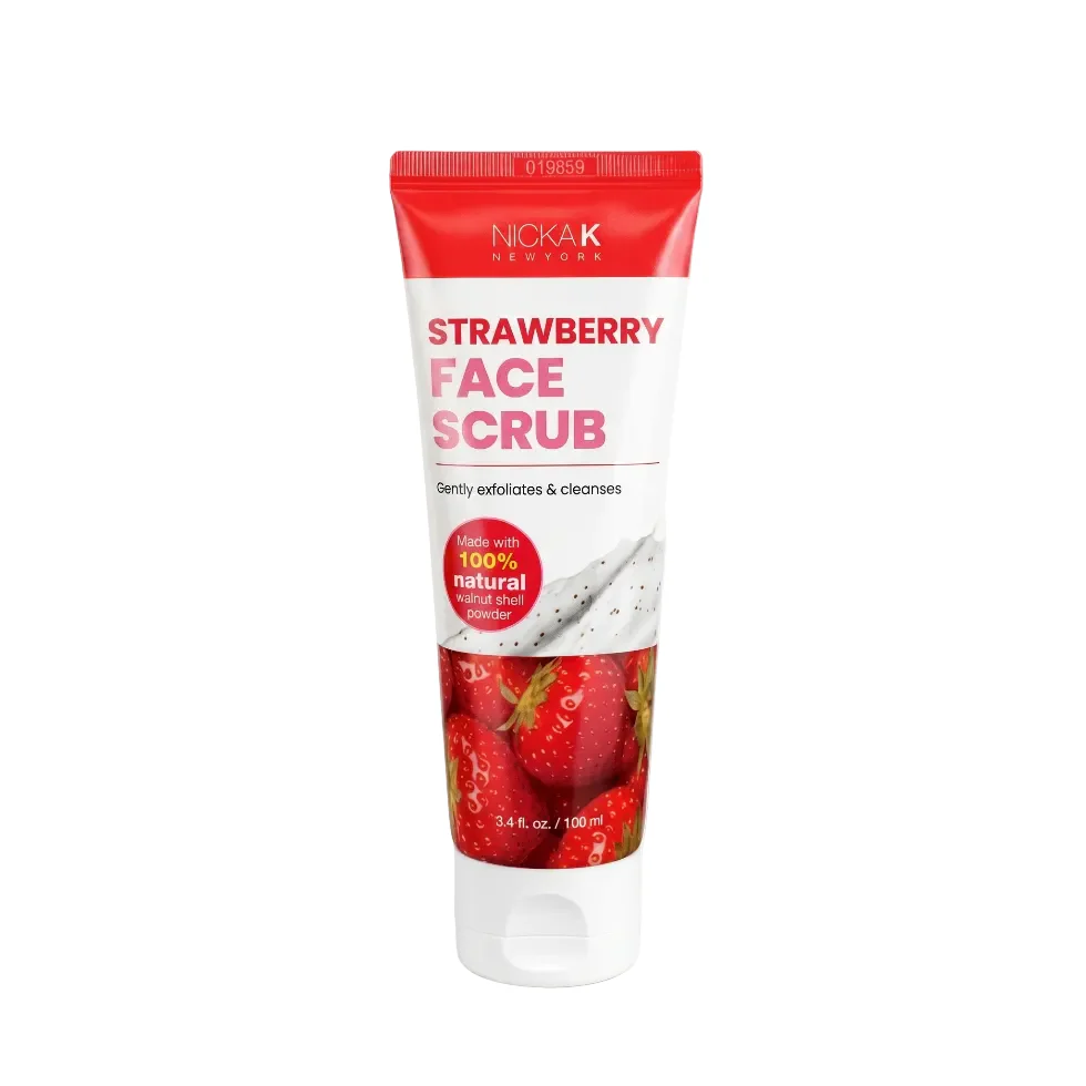 Nicka K Strawberry Face Scrub SRFA02 100ml | Exfoliating Brightening Scrub