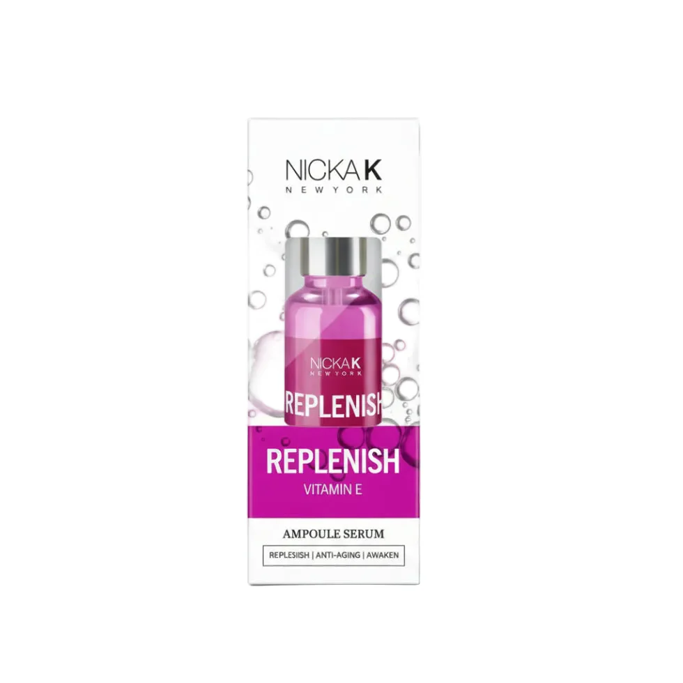 NICKA K Vitamin E Replenish Ampoule Serum 30ml | Hydrating Skin Repair Glow