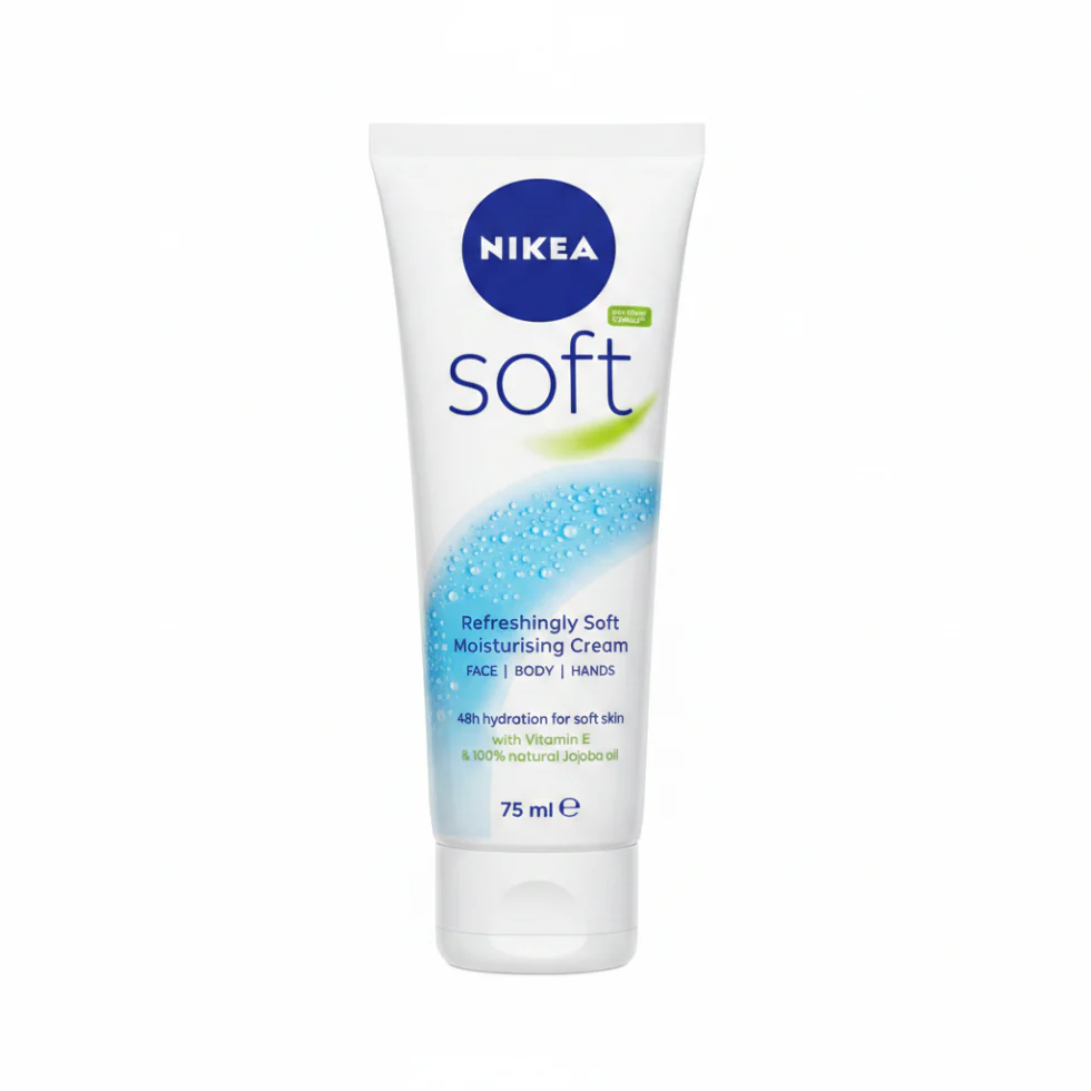 Nivea Soft Moisturising Cream 75ml | Refreshing Light Hydration Face Body