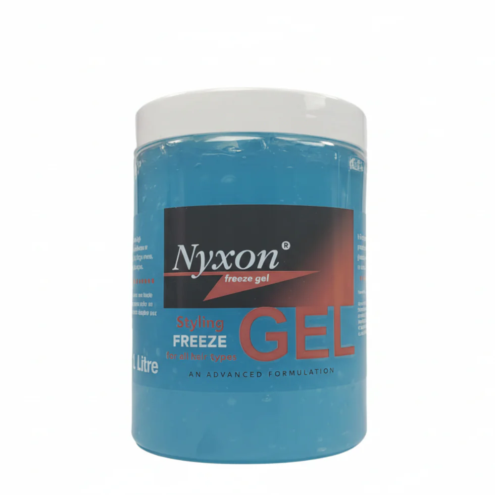 Nyxon Freeze Styling Gel 1L | Ultra Strong Hold Hair Gel for All Types