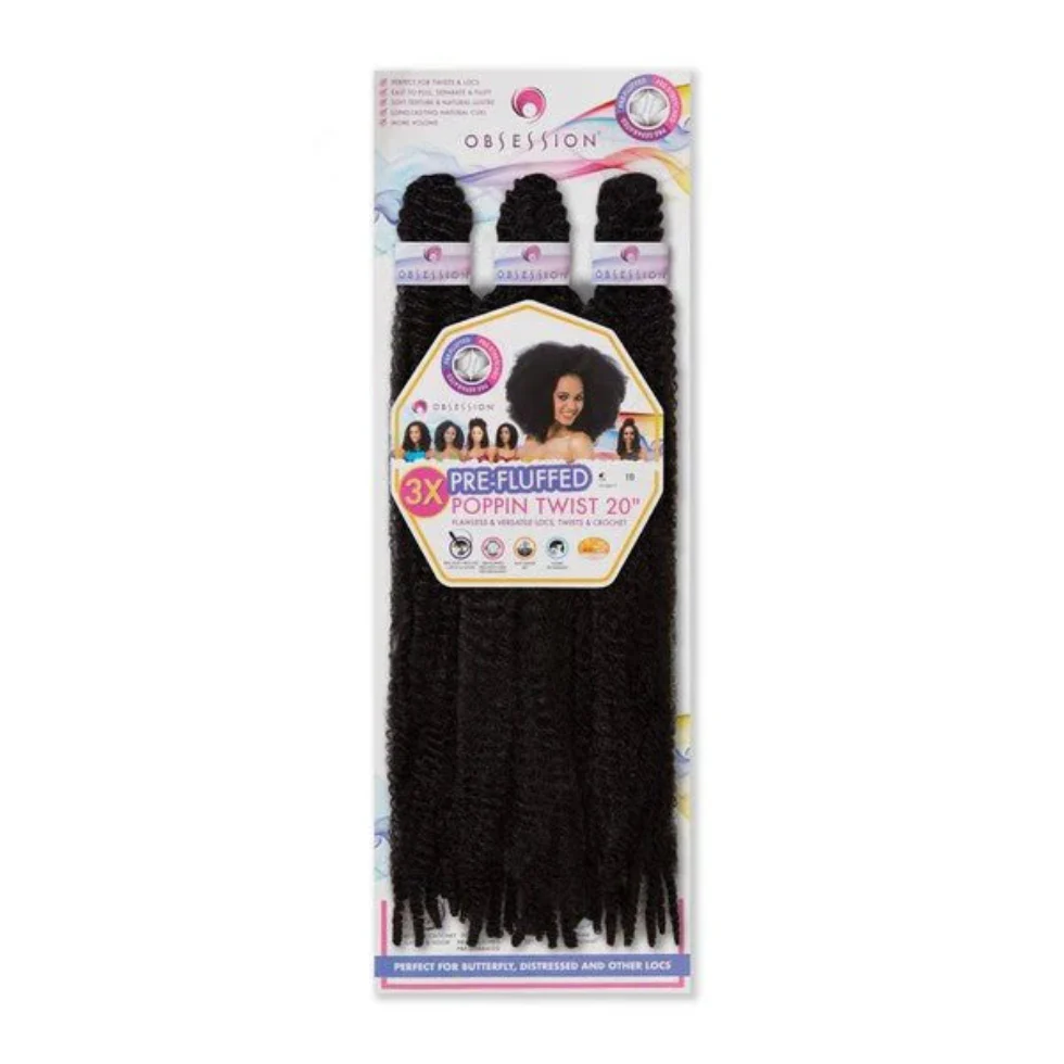 Obsession Poppin Twist 3x20" | Synthetic Braiding Hair Extensions - Image 2