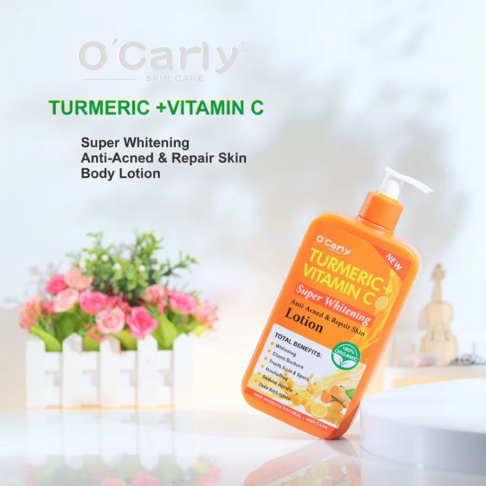 O'Carly Turmeric + Vitamin C Whitening Lotion 100ml | Brightening Skin Care - Image 3