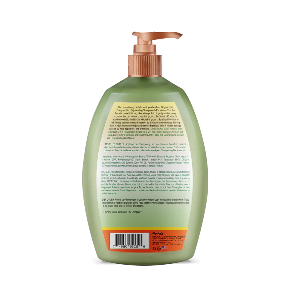Original Hair Energizer 5 in 1 Shampoo 13oz | Pro Vitamin B5 Repair Care - Image 2