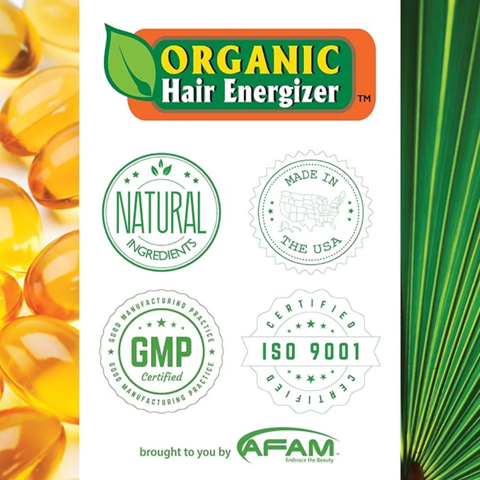 Organic Hair Energizer Hair Booster 2oz | Pro-Vitamin B5 Growth Treatment - Image 2