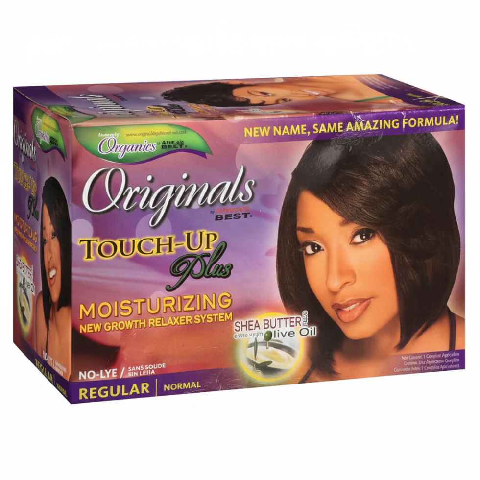 Organics By Africa's Best Touch Up Plus Relaxer System – Regular | Moisturize & Straighten Hair