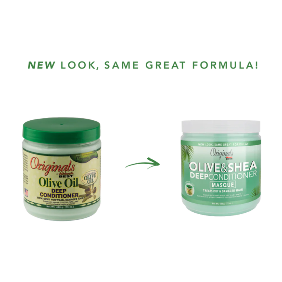 Africa's Best Olive Oil & Shea Deep Conditioner Masque 426g | Moisturize & Repair Hair - Image 2
