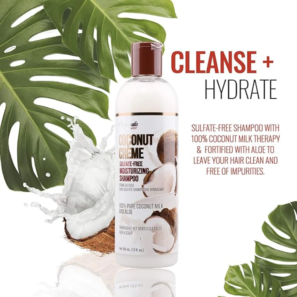 Africa’s Best Coconut Creme Sulfate-Free Moisturizing Shampoo 355ml | Hydrate & Nourish - Image 3